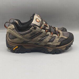 Merrell Moab 2 GORETEX Men Sz 8 Gray Vibram Outdoor Hiking Trail Shoe J06029